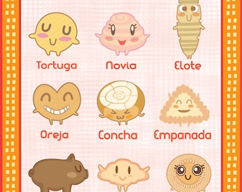 Pan Dulce Pals! 11"x17" poster