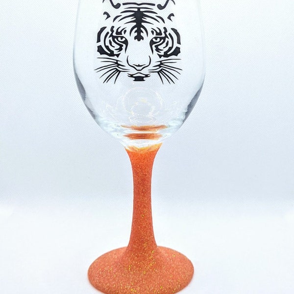 Tiger Wine Glass Etsy