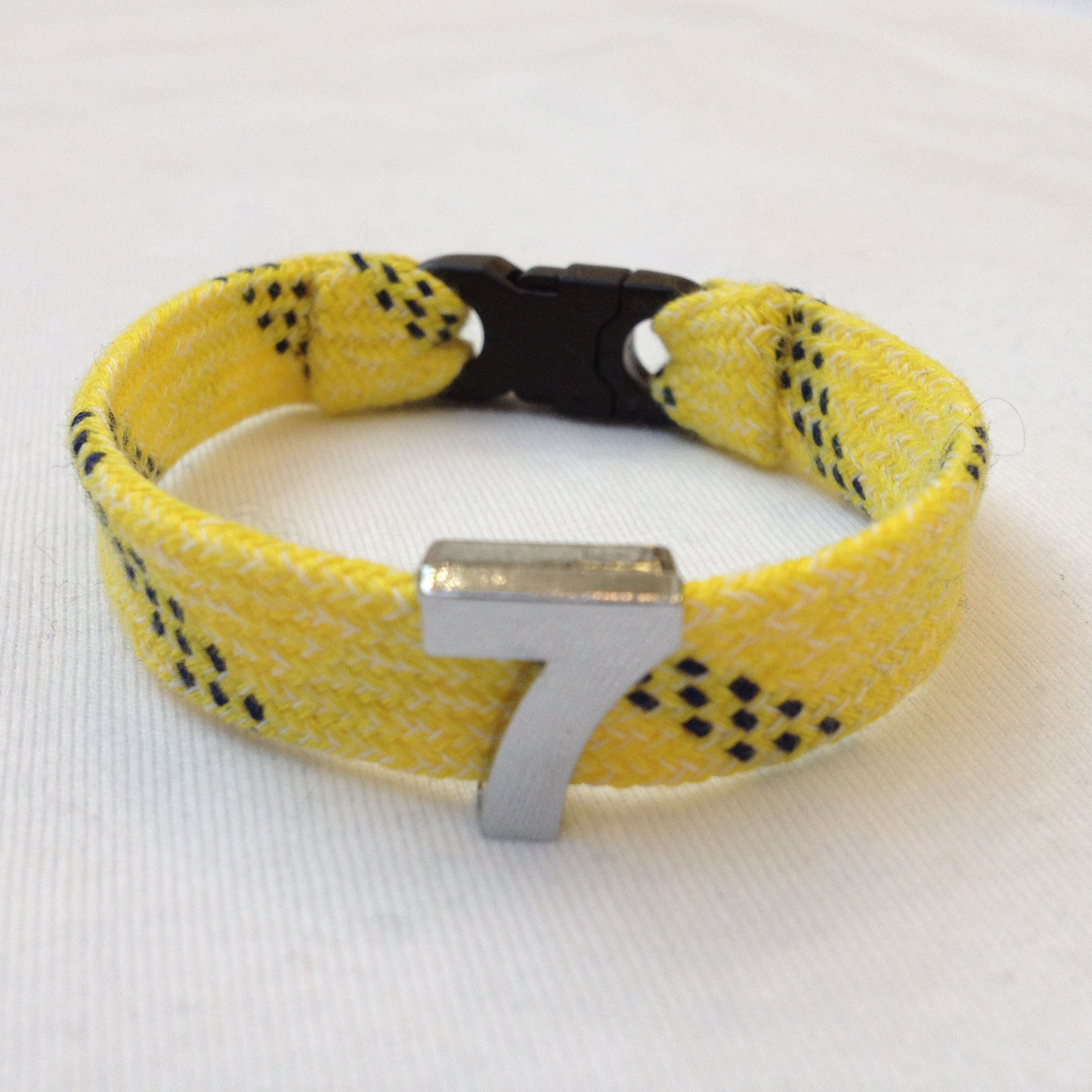 Hockey Skate Lace Bracelet with Number Slider Charms Etsy