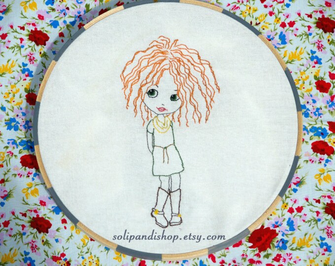 Little Fox, Hand Embroidery PDF Pattern - Instand Digital Download ...
