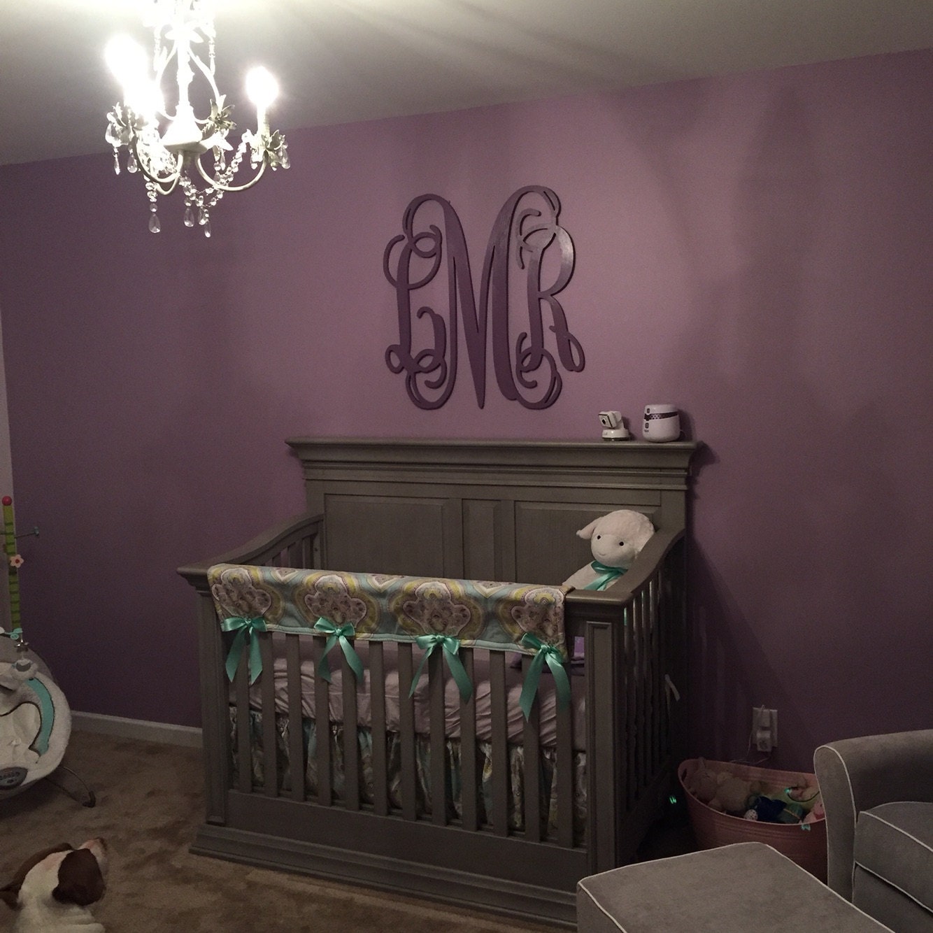 Nursery Decor Wooden Monogram Wall Art Large Wood Monogram Etsy