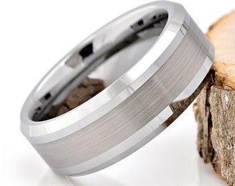 Mens Wedding Band, Men's Tungsten Wedding Band, Tungsten Ring, Men's Ring, Tungsten Wedding Band Men, Customize Wedding Ring Mens Gift Idea