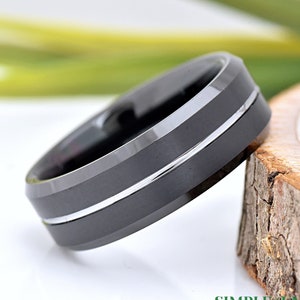 Mens Band, Brushed 6mm Men's or Women's Low Dome Unisex