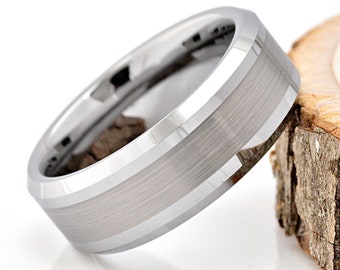 Customizable 8mm Blue Celtic Dragon Tungsten Carbide Ring - Laser Engraved Wedding Band, Size 15