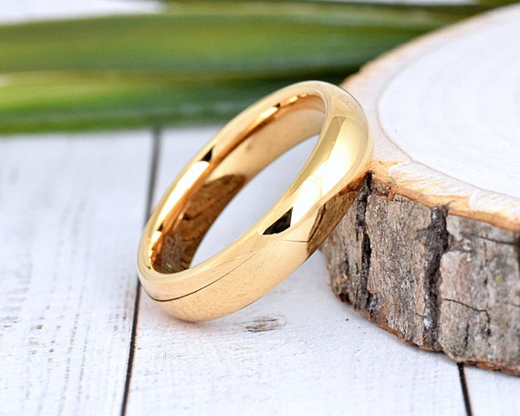 100S Jewelry Tungsten Carbide Wedding Band - Engraved Multi-Faceted Gold Ring For Men & Women, Sizes 6-16, 8mm Wide - View #10