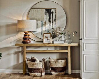 Unique Rustic Reclaimed Console Table: Add Timeless Charm to Your Home Decor