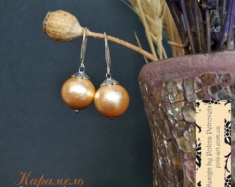 Pendientes de perlas colgantes Pendientes estéticos Pendientes de perlas colgantes Pendientes de perlas de algodón Regalo perfecto para mamá