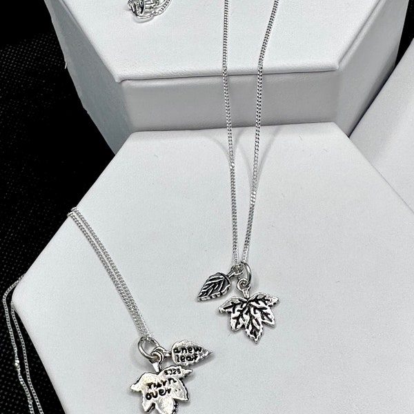 Sterling Silver “Turn Over a New Leaf” Necklace