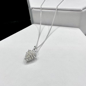 Pine Cone Necklace 925 Sterling Silver Pendant on 18-inch Chain