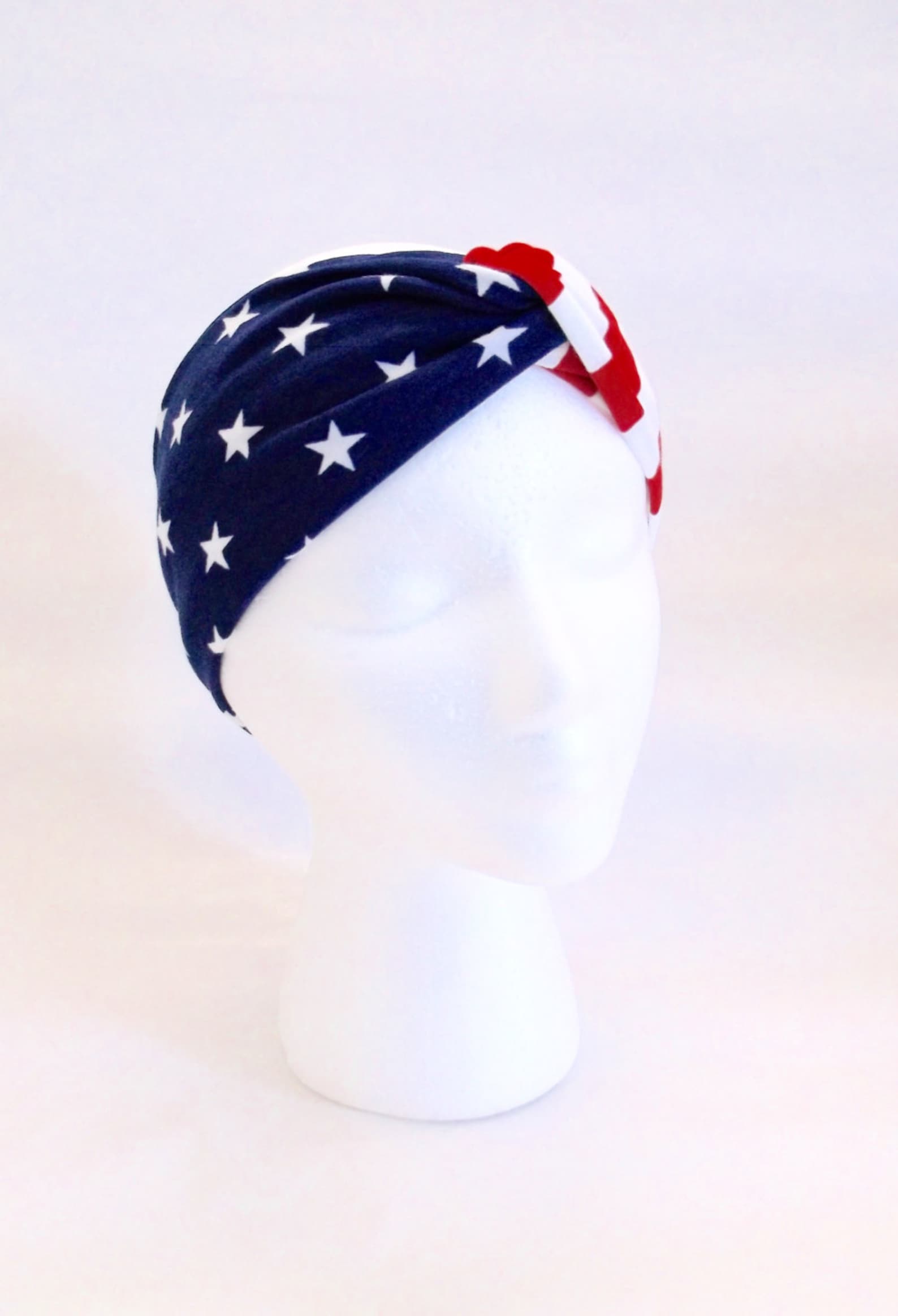 American Headband USA Headband Red White and Blue Headband Etsy