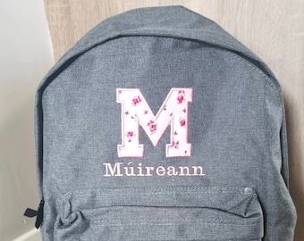 Personalised  backpack, monogrammed bag, large nursery bag, girls school bag, boys personalised backpack, birthday gift, FAST DELIVERY