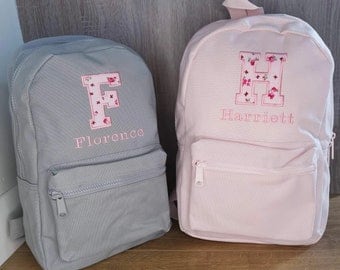 Personalised toddler backpack, monogrammed bag, mini nursery bag, girls school bag, boys personalised backpack, birthday gift, FAST DELIVERY