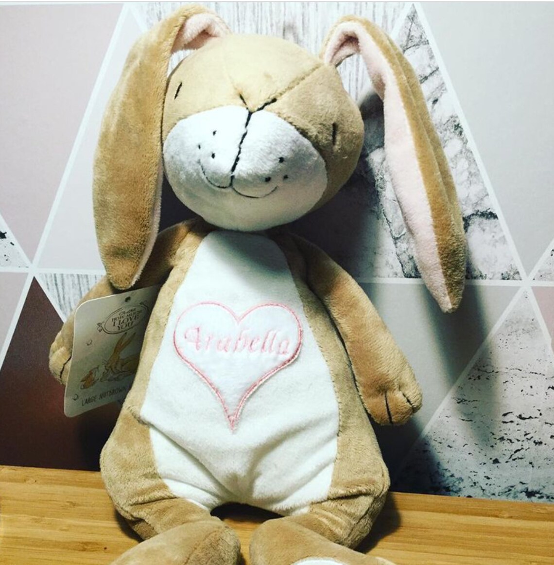 Guess how much I love you personalised bunny Etsy