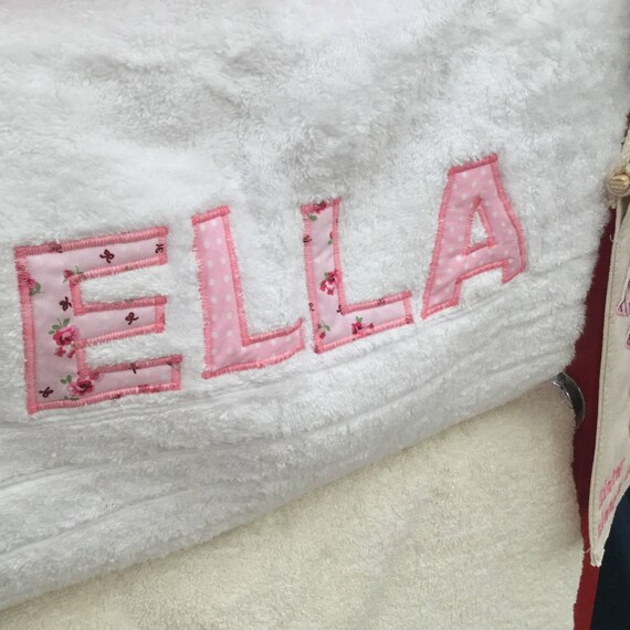 personalised baby beach towel