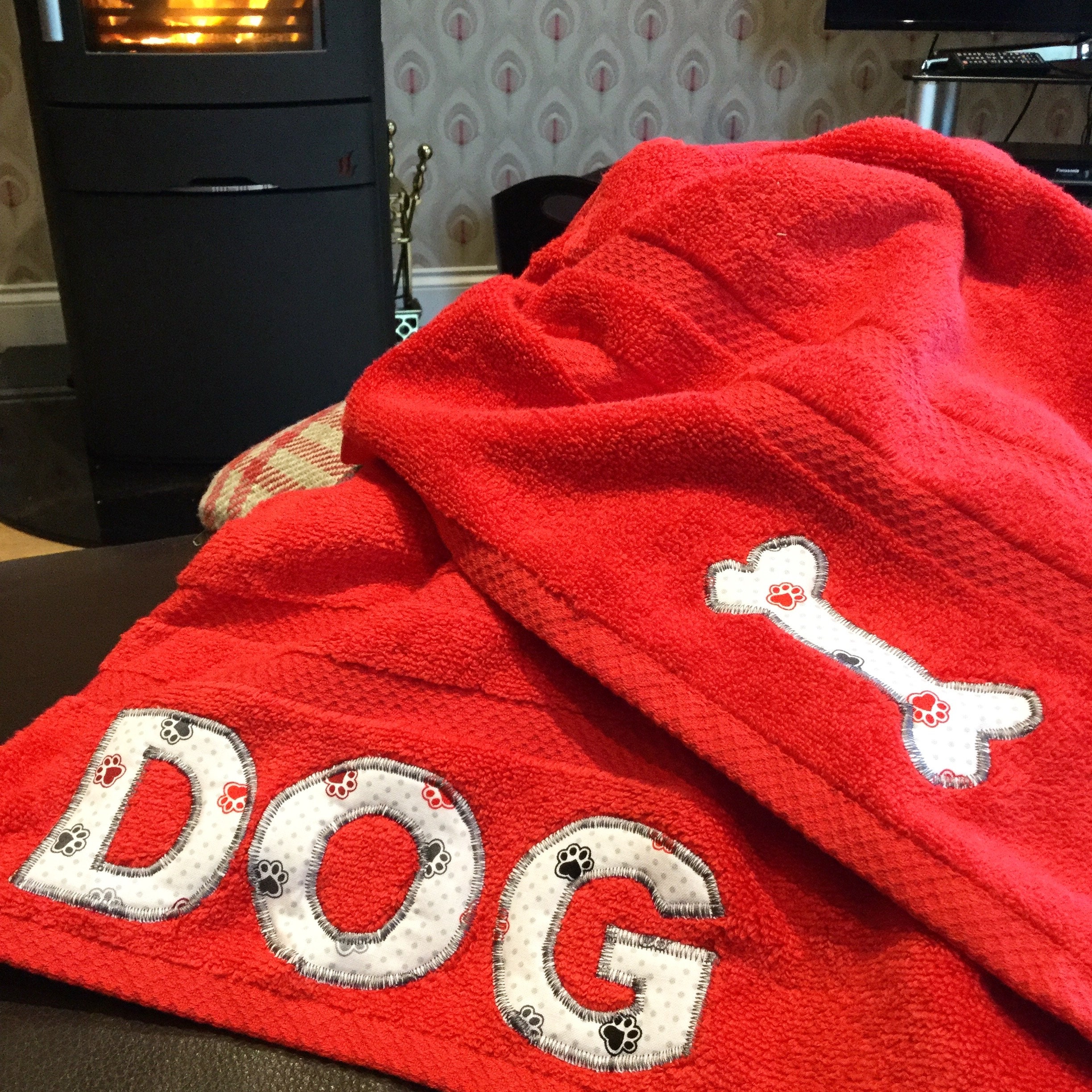 Red Personalised Luxury Bath Towel Swimming Towel Beach | Etsy UK