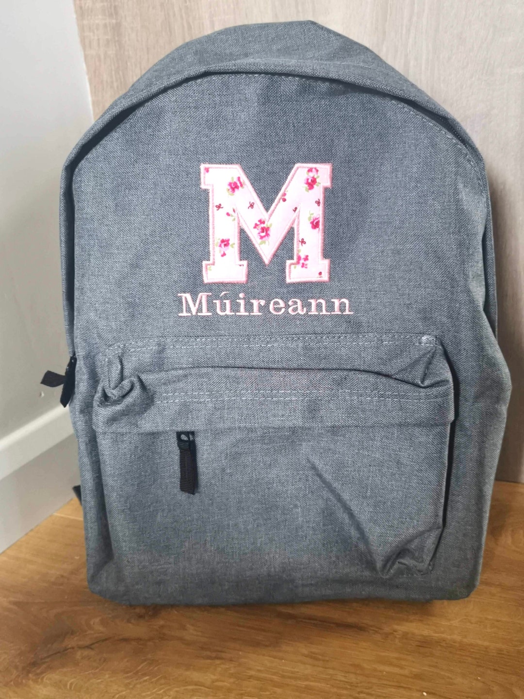 Personalised Embroidered Backpack: Baby Nursery Bag, Applique