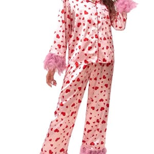 Heart Womens Fur pjs