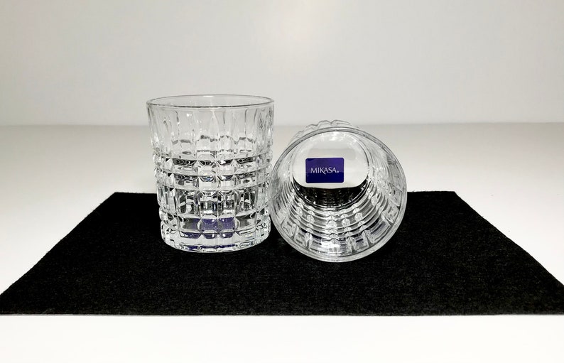 Mikasa Crystal Bourbon Scotch Liquor Cocktail Highball Glasses Set - Thumbnail 2