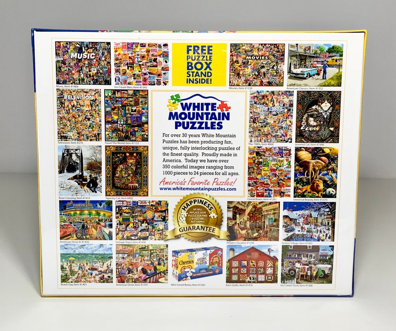 White Mountain GM Cereal Boxes 1000 Piece Jigsaw Puzzle Etsy