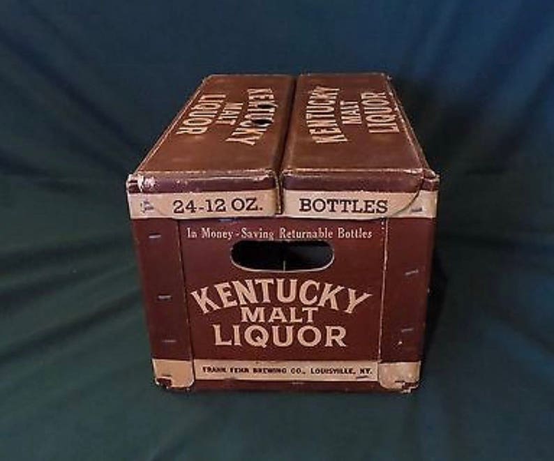Fehrs Kentucky Malt Liquor Beer Cardboard Vintage Case Box Etsy