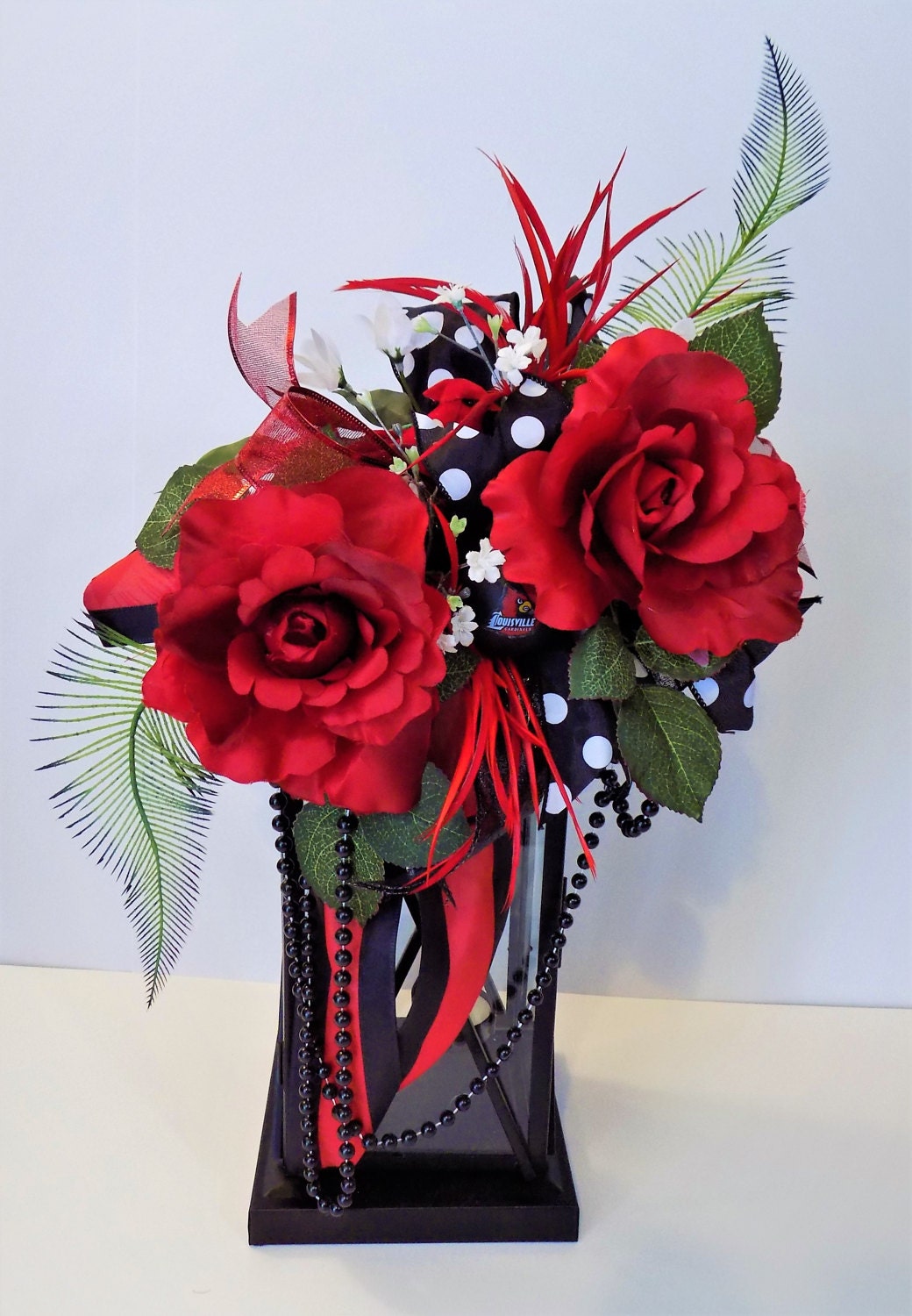 University of Louisville UL Lantern Swag Wreath Front Door Etsy