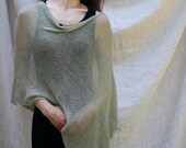 ジャケット・アウター HYKE 21ss C/N GANSEY SWEATER PONCHO Double Knit Poncho, Summer Sheer Poncho for Women, Knitted