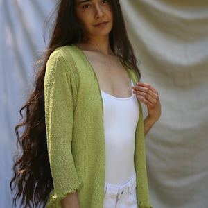 Double Knit Shrug, Sheer Cardigan, Summer Cover Up, Lightweight Mesh Sweater, Fall Color Options