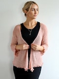 Double Knit Shrug, Sheer Cardigan, Summer Cover Up, Lightweight Mesh Sweater, Spring Color Options