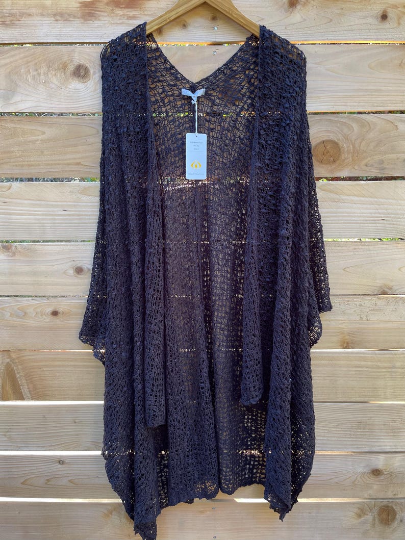 Athena Knit Shawl: Knit Poncho Ruana Boho Beach Cover-up, Lightweight ...