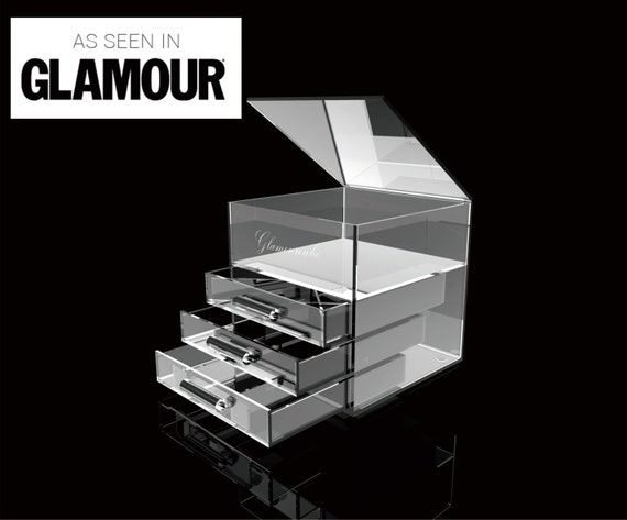 Glamourcube Mini Large Designer Acrylic Home Cosmetics Makeup Etsy