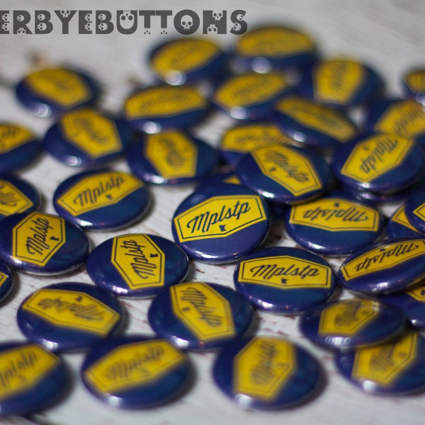 Custom 1 in inch pin back buttons with your logo design or image great for bands, party favors, businesses, artists and more