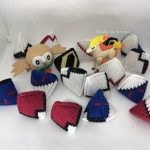 Pokeball Squeezums, Plastic Canvas Treat Holders, Kiss Holder