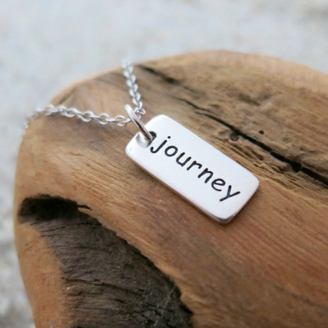 Journey Necklace Sterling Silver Journey Charm Graduation Etsy