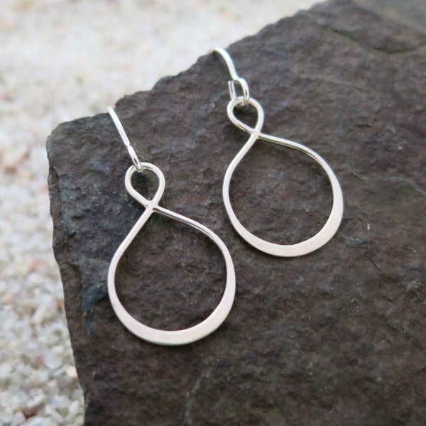 Infinity Earrings, Sterling Silver Dangle Earrings, Infinity Jewelry