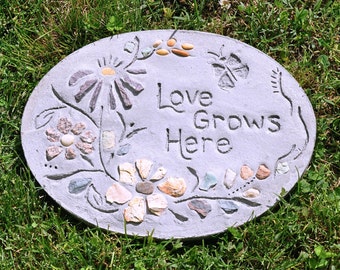 15” Personalized Oval Engraved Stepping Stone - Perfect for any occasion! Housewarming, wedding gift, family celebration