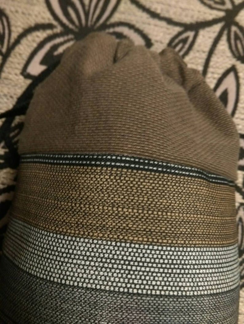 Gorgeous upcycled yoga mat bag boho chic hippie crossbody drawstring repurposed yoga sling bag machine washable vegan FREE SHIPPING