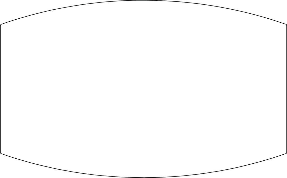 Face Mask Blank Template for Sublimation Design Outline Guideline 4 ...