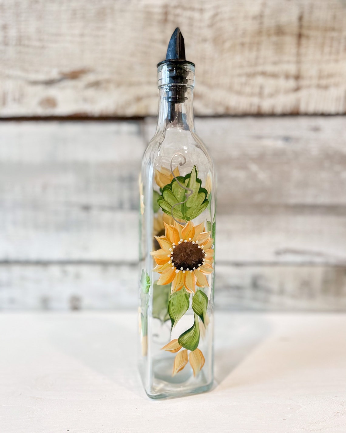 Sunflower Dish Soap Olive Oil Dispenser Bottle for Kitchen. Etsy Canada