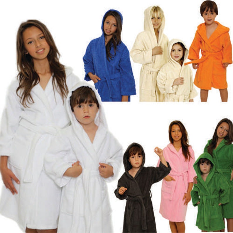 Super Soft Children's Monogrammed Robes ALL COTTON Etsy