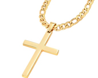 Men Cross Necklace Etsy