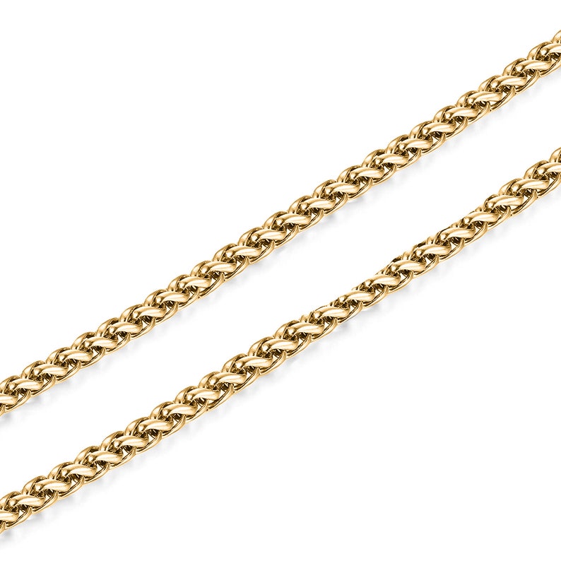 Gold wheat chain mens Clearance