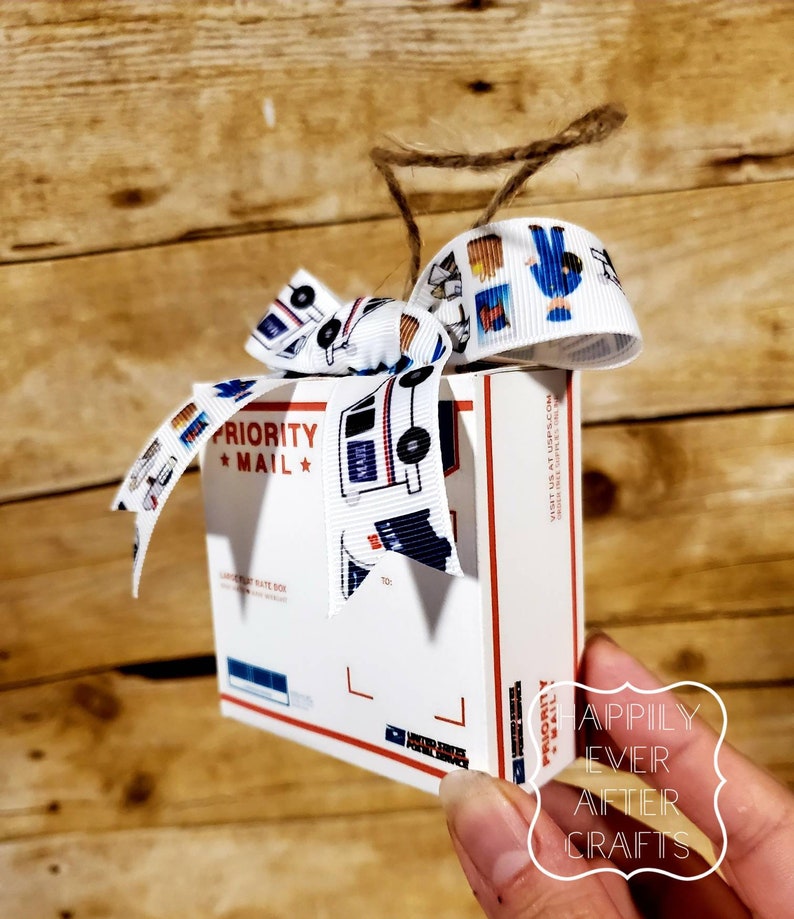 USPS Box Ornament Mailman Gift Mail Ornament Shipping Etsy