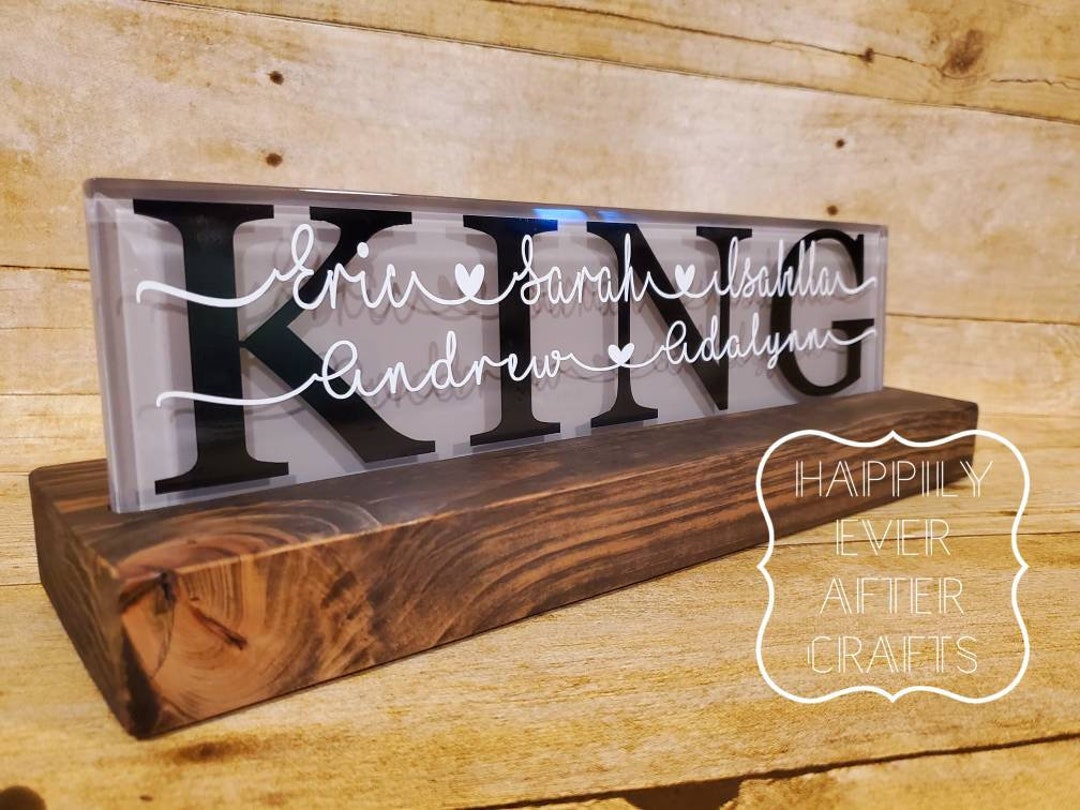 Last Name Tile With Stand Family Tile Mom Tile Dad Tile - Etsy