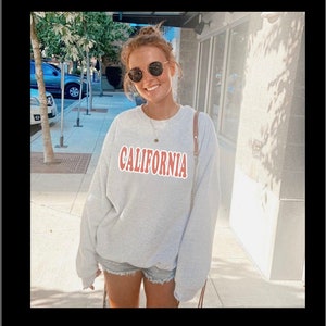 California Sweatshirt, California Unisex Crewneck sweatshirt, States sweatshirt, Pullover sweatshirt, oversized comfy College sweatshirt