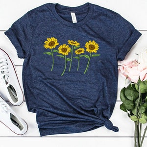 Playeras con estampado de girasoles new arrivals