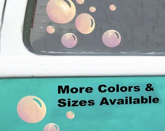 Holographic Bubble Decal Set: Car, Laptop, Phone Stickers (Set of 14)