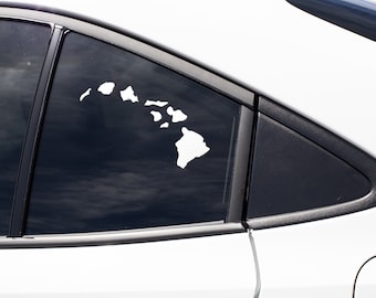 Hawaiian Island Chain Decals Hawaiian Island Stickers Hawaii Car Decals Aloha Car Sticker Hawaii Map Decal Live Aloha Decal Stickers for Car