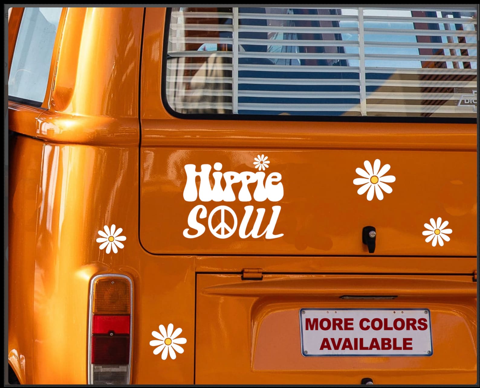 Daisy Decal Set of 18 / Hippie Flower Car Window Decals Camper Etsy