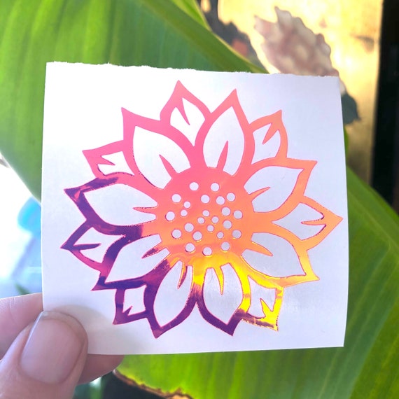 Buy Holographic Sunflower Decal Car Decals Sunflower Sticker