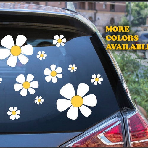 Plant Leaf Decal Set of 17 Tropical Flower Car Decals Monstera Etsy